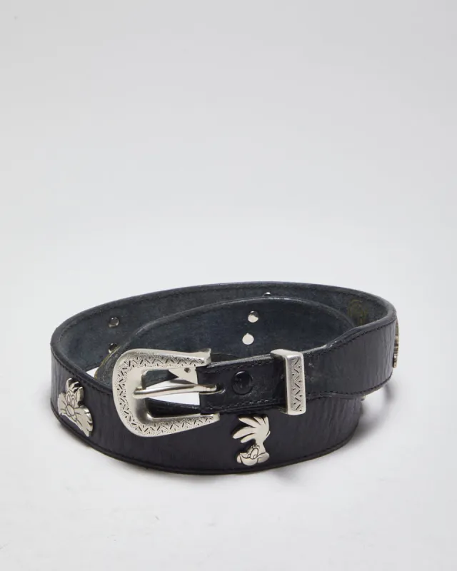 Vintage Warner Brother Leather Belt - W30-33 sold by Rokit