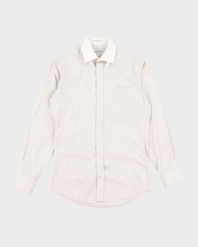 Vintage 90's Yves Saint Laurent Striped Button Up Shirt - M sold by Rokit