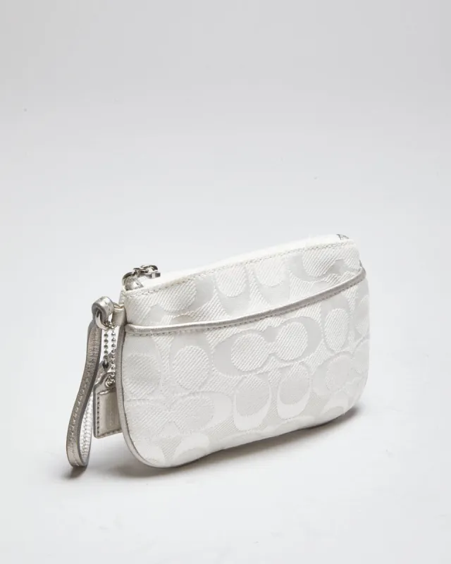 Coach Monogram White Purse sold by Rokit
