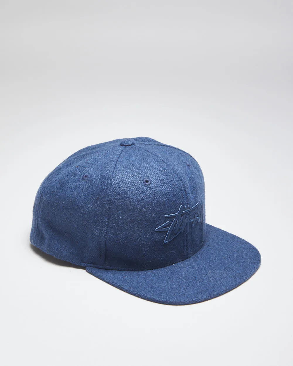 Vintage Stussy Embroidered Logo Snapback Cap - OS sold by Rokit