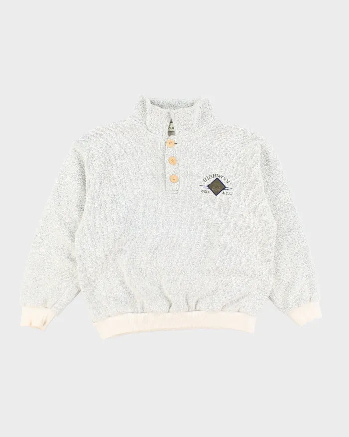 Vintage Highwood Golf Embroidered Quarter Button Sweatshirt - S sold by Rokit