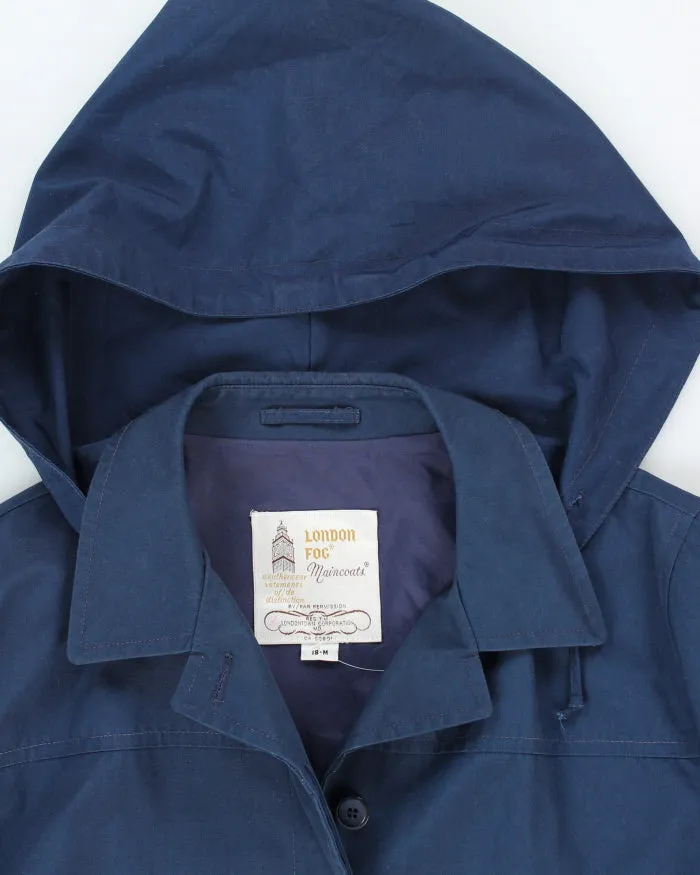 Vintage London Fog Hooded Blue Coat - M sold by Rokit product image thumbnail 3