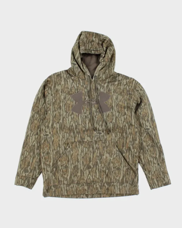 Vintage 2000's Under Armour Mossy Oak Camo Hoodie - L sold by Rokit