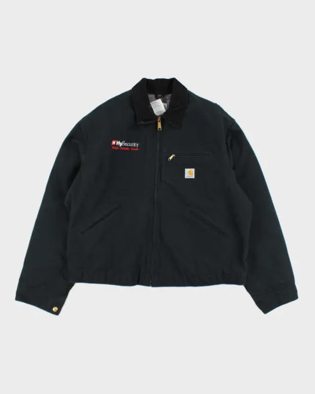 Vintage 00s Carhartt Dark Navy Fleece Lined Workwear Detroit Jacket - XXL made by Carhartt