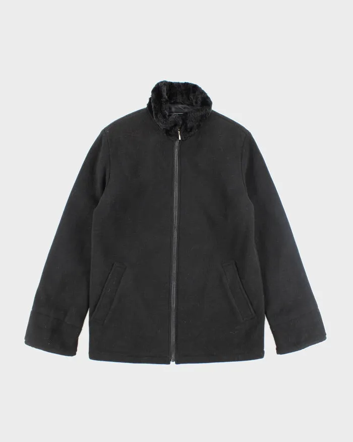 London Fog Black Full-Zip Fleece - S sold by Rokit