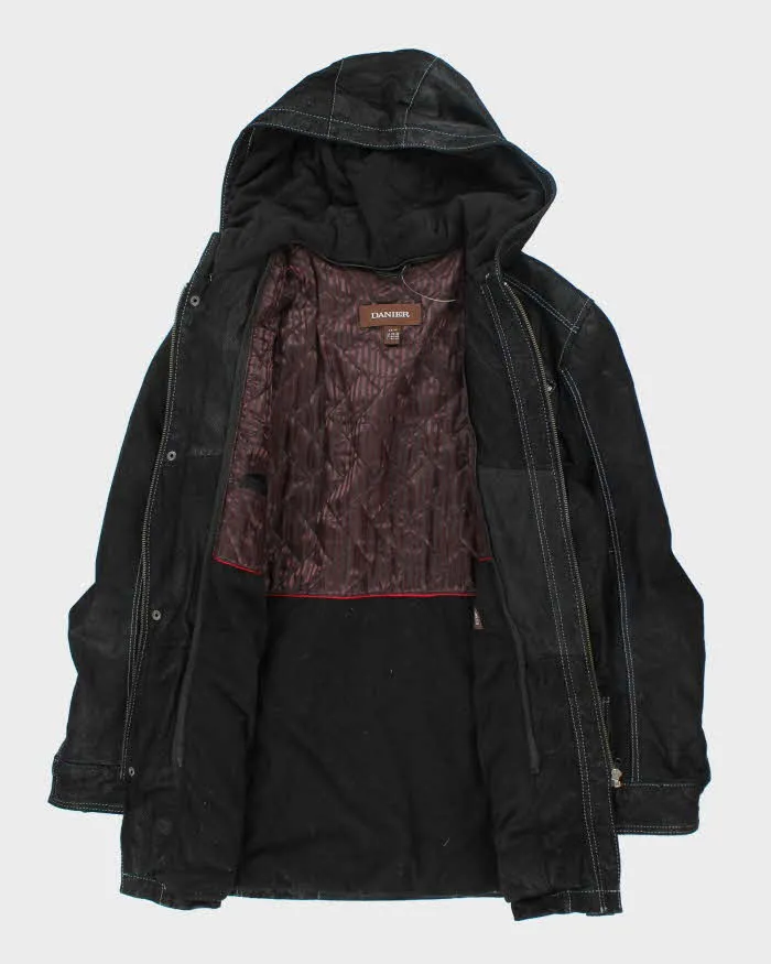 Vintage 90's Danier Heavyweight Suede Hooded Jacket - XS sold by Rokit product image thumbnail 5