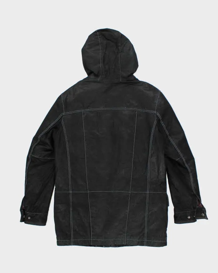 Vintage 90's Danier Heavyweight Suede Hooded Jacket - XS sold by Rokit product image thumbnail 2
