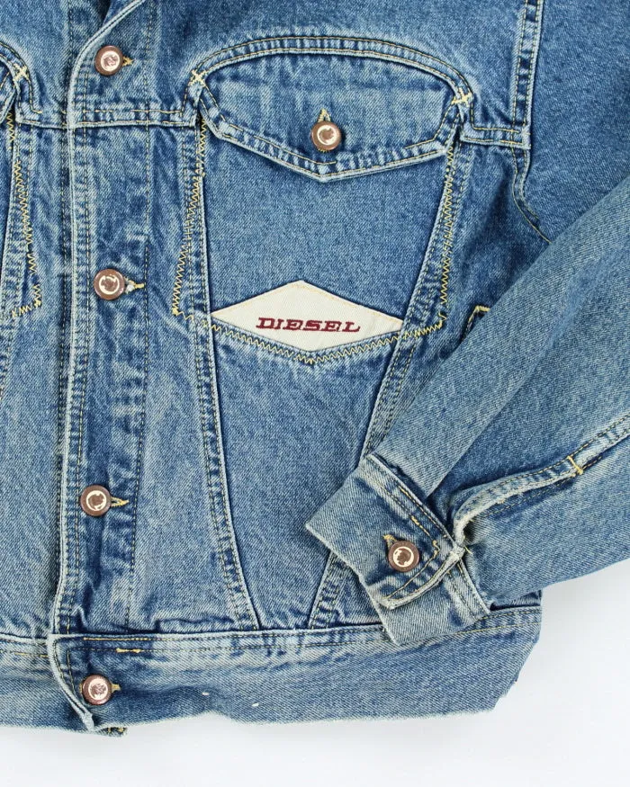 Vintage 2000's Diesel Light Wash Boxy Denim Jacket - L sold by Rokit product image thumbnail 4