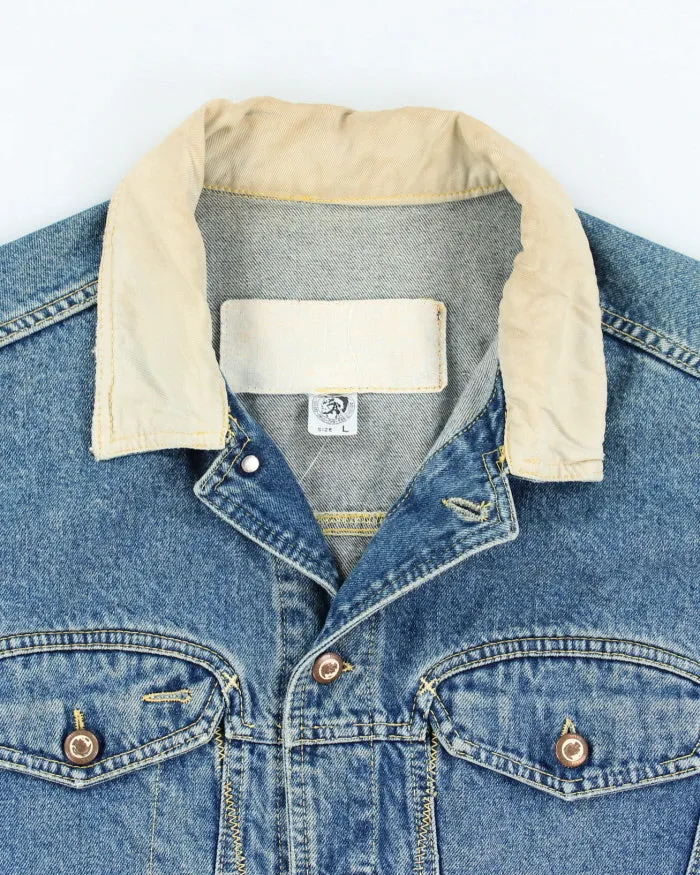 Vintage 2000's Diesel Light Wash Boxy Denim Jacket - L sold by Rokit product image thumbnail 3
