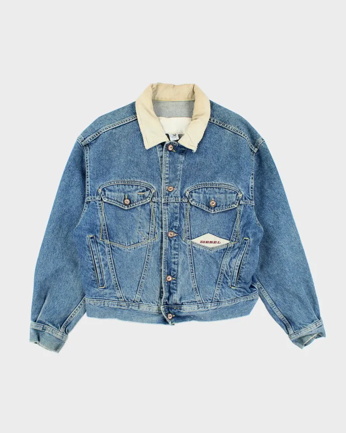 Vintage 2000's Diesel Light Wash Boxy Denim Jacket - L sold by Rokit