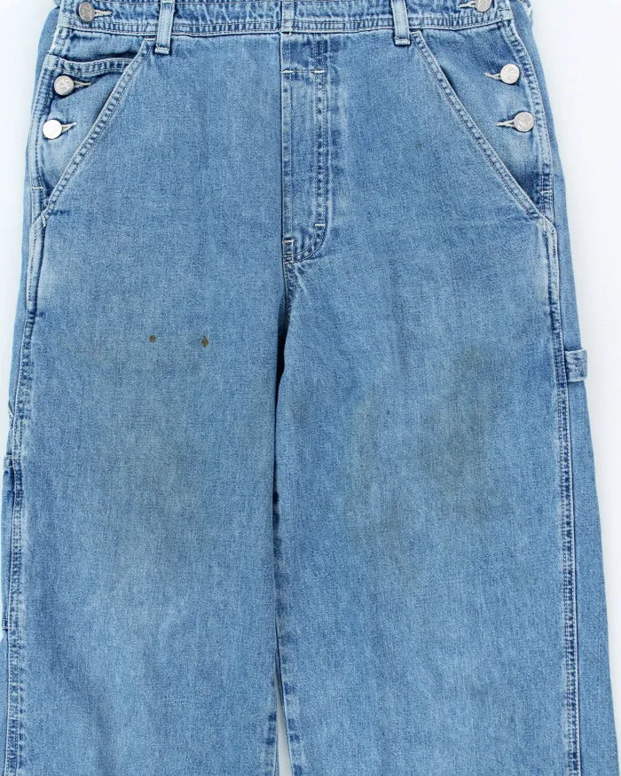 Vintage Y2K Calvin Klein Light Wash Denim Dungarees - W34 L29 sold by Rokit product image thumbnail 4