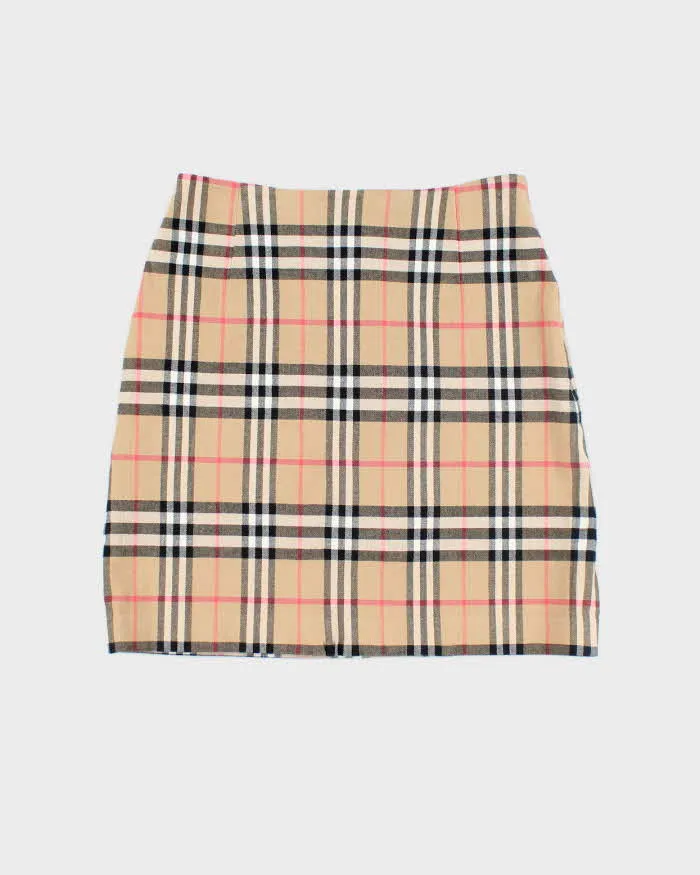 Vintage Y2K Women's Burberry Novacheck Mini Skirt - S sold by Rokit