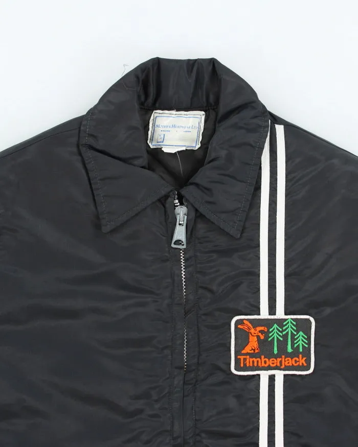 Vintage 80's Timberjack Embroidered Lined Harrington Jacket - L sold by Rokit product image thumbnail 3