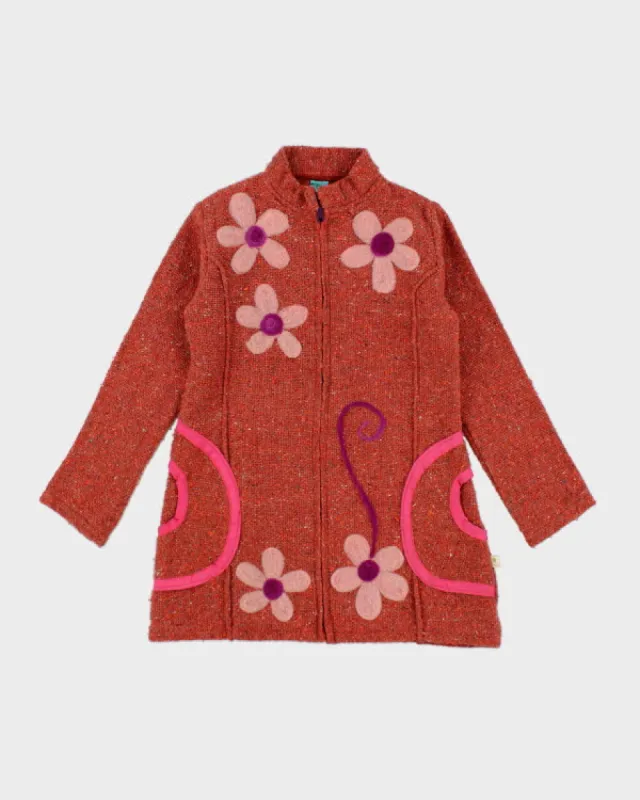 Y2k 00s Knit Zip-up Cardigan - M sold by Rokit