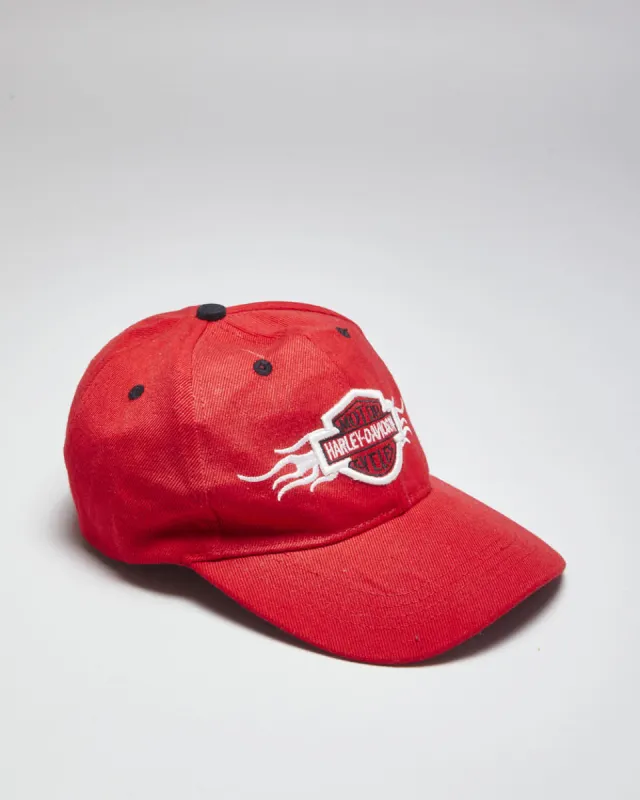Vintage Harley Davidson Embroidered Flame Logo Baseball Cap - OS sold by Rokit