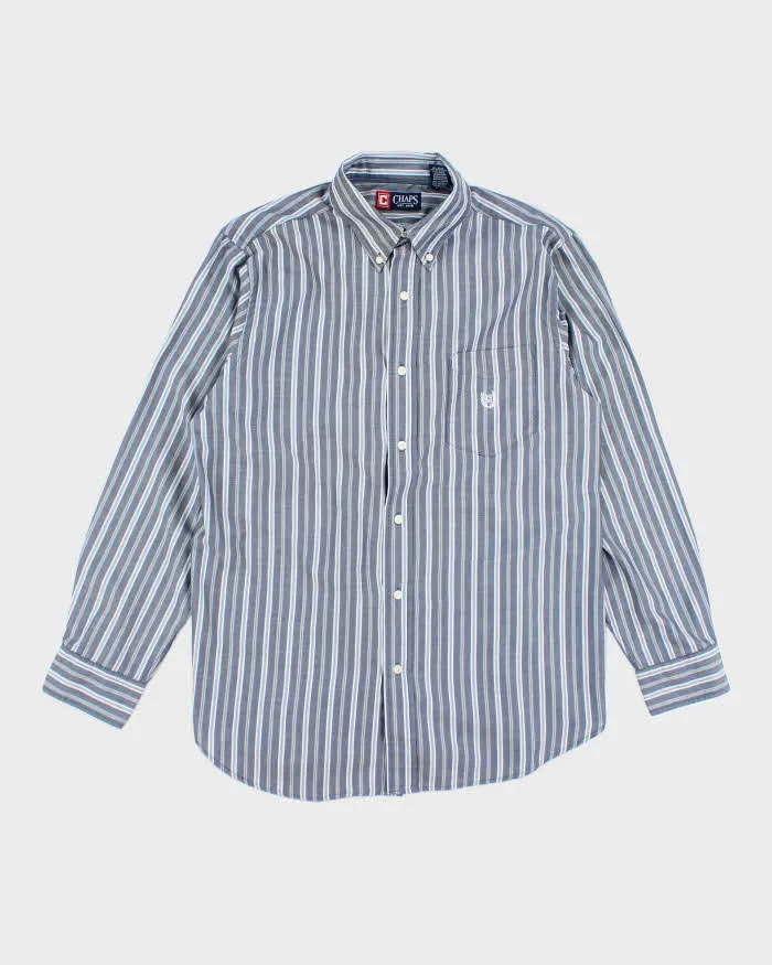 Vintage Y2K Chaps Striped Button Up Shirt - M sold by Rokit