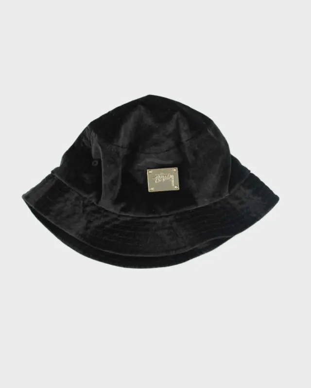 Vintage Stussy Velvet Style Bucket Hat - OS sold by Rokit