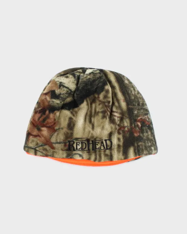 Vintage Y2K Red Head Camouflage Toque Beanie - OS sold by Rokit
