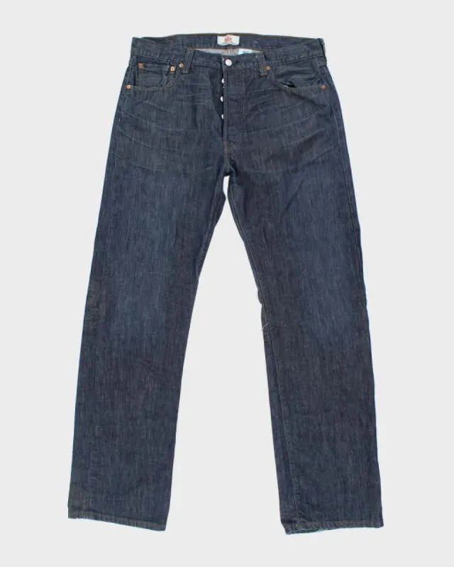 Vintage Levi's 501 Blue Dark Wash Denim Jeans - W35 L32 sold by Rokit