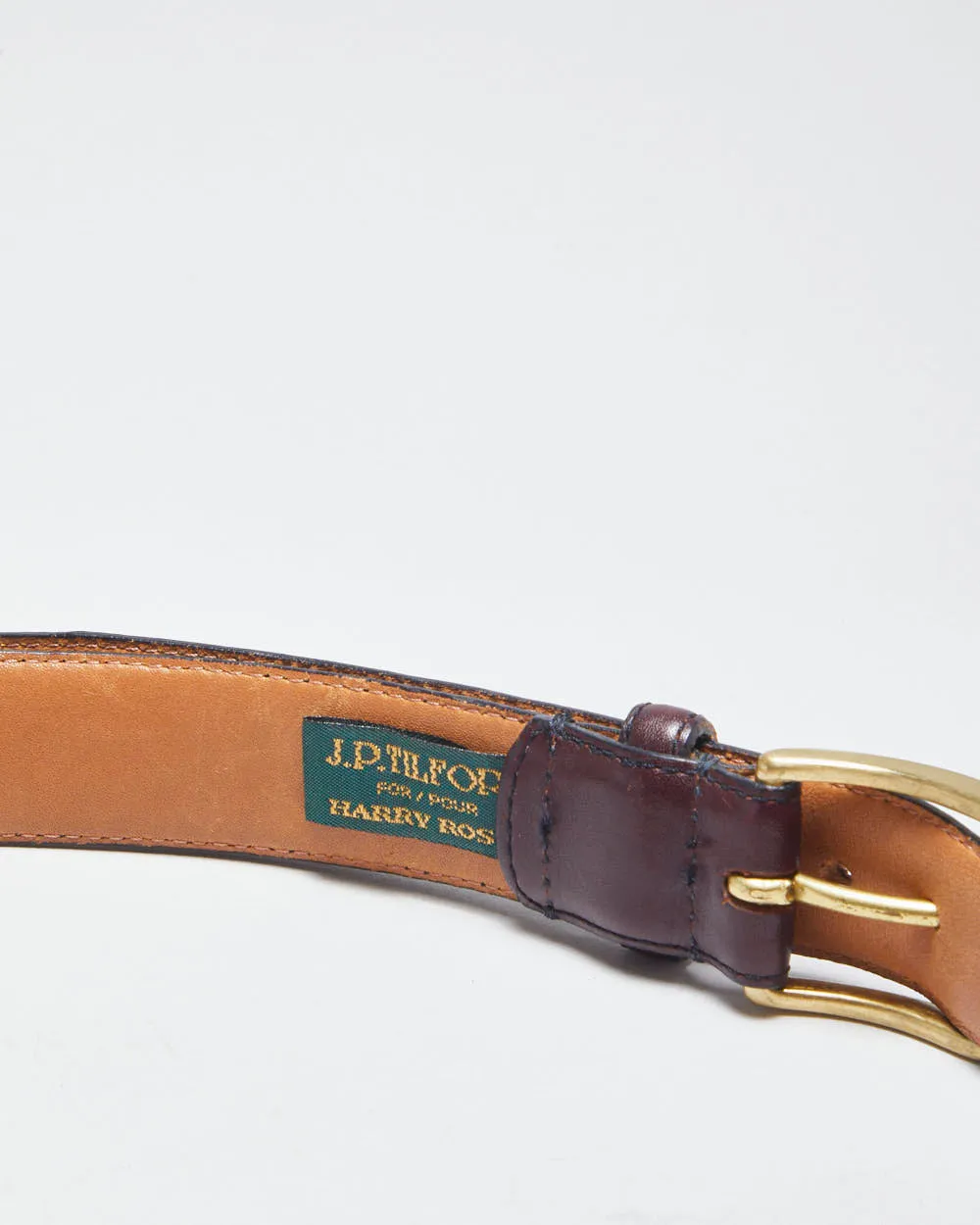 Vintage J.P. Tilford Brown Leather Belt - W35-39 sold by Rokit product image thumbnail 4