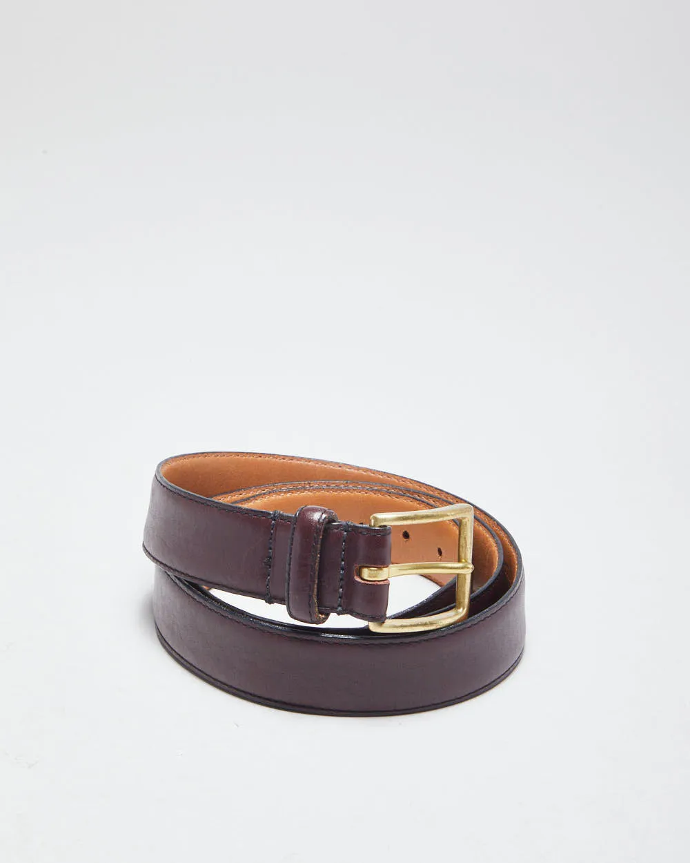 Vintage J.P. Tilford Brown Leather Belt - W35-39 sold by Rokit