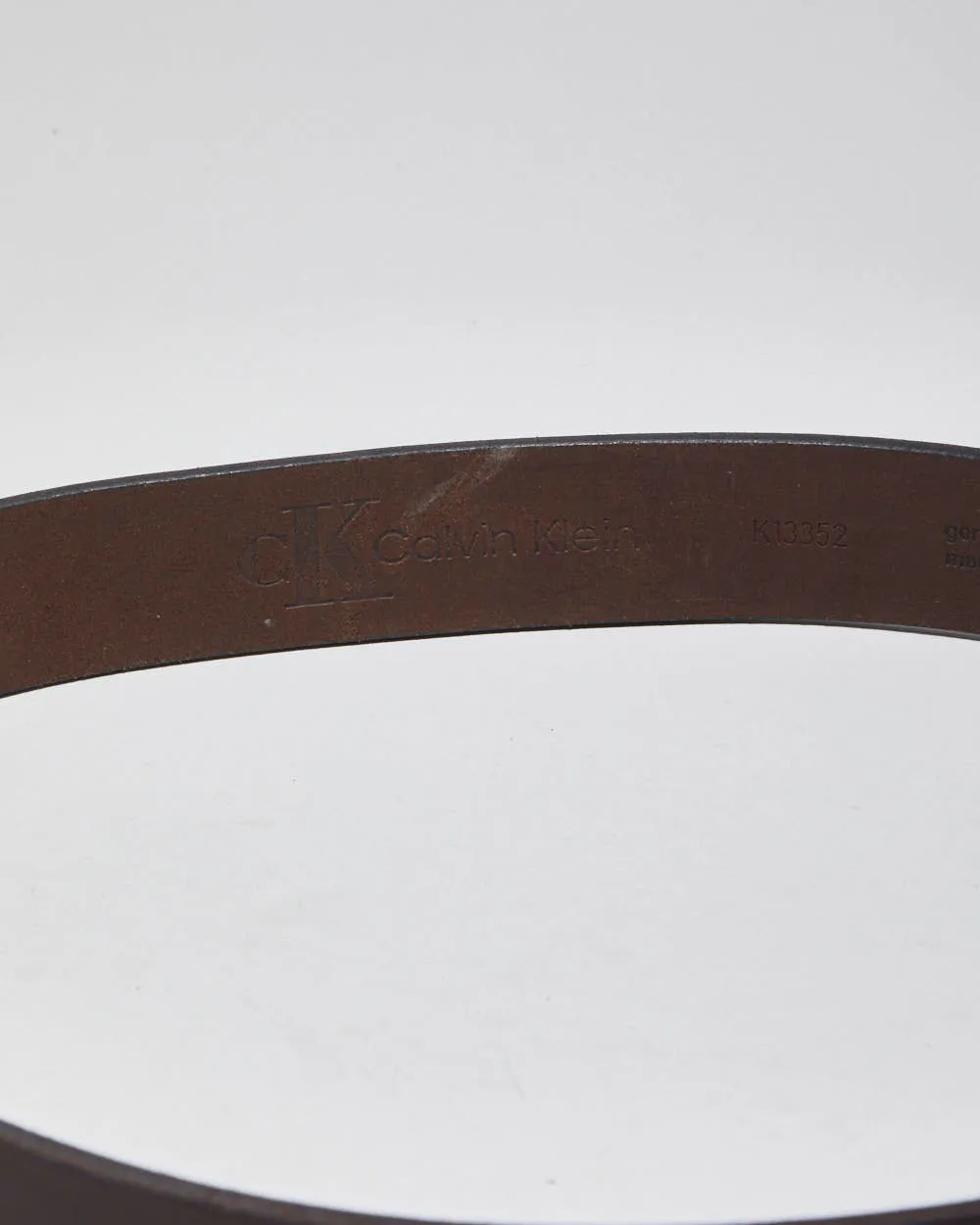 Calvin Klein Brown Leather Belt - W32-W36 sold by Rokit product image thumbnail 4