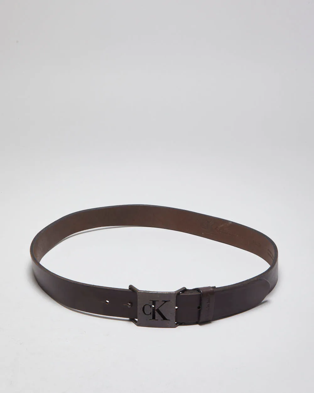 Calvin Klein Brown Leather Belt - W32-W36 sold by Rokit product image thumbnail 2