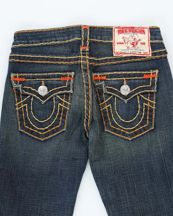 Vintage Y2K True Religion Skinny Dark Wash Denim Jeans - W27 L30 sold by Rokit product image thumbnail 4
