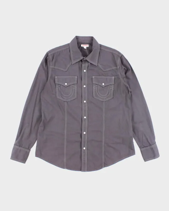 Vintage Y2K True Religion Snap Button Shirt - XXL sold by Rokit