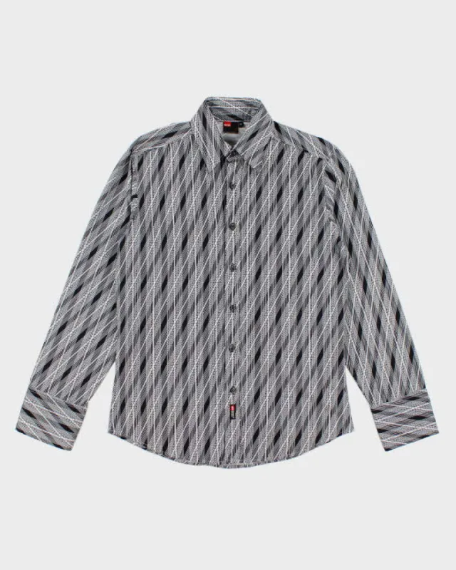 Mens Grey Diesel Patterned Shirt - M sold by Rokit