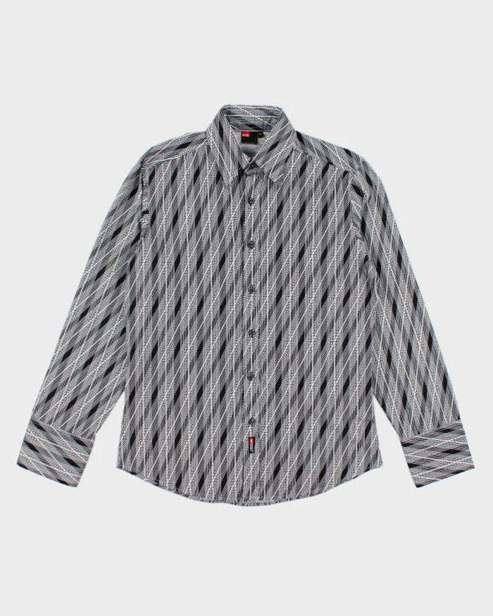 Mens Grey Diesel Patterned Shirt - M sold by Rokit