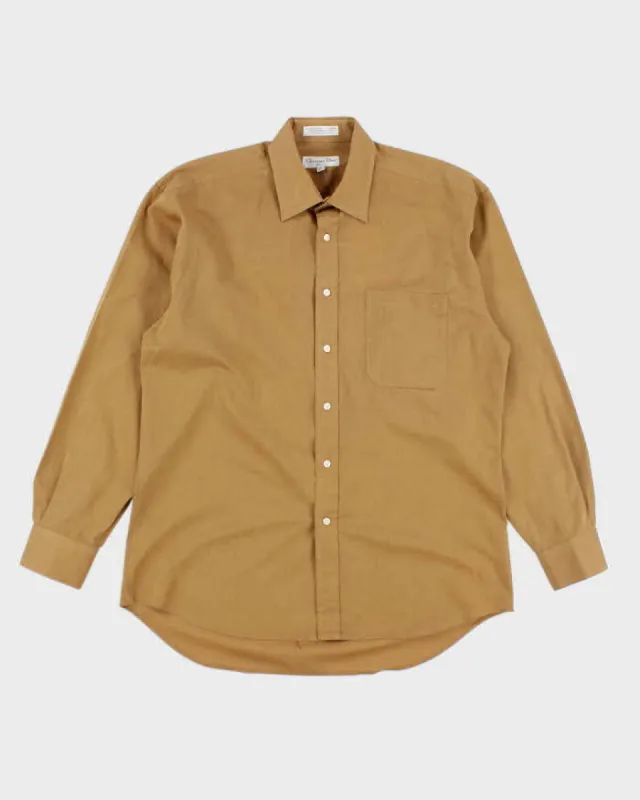 Vintage 90's Christian Dior Plain Button Up Shirt - L made by Rokit
