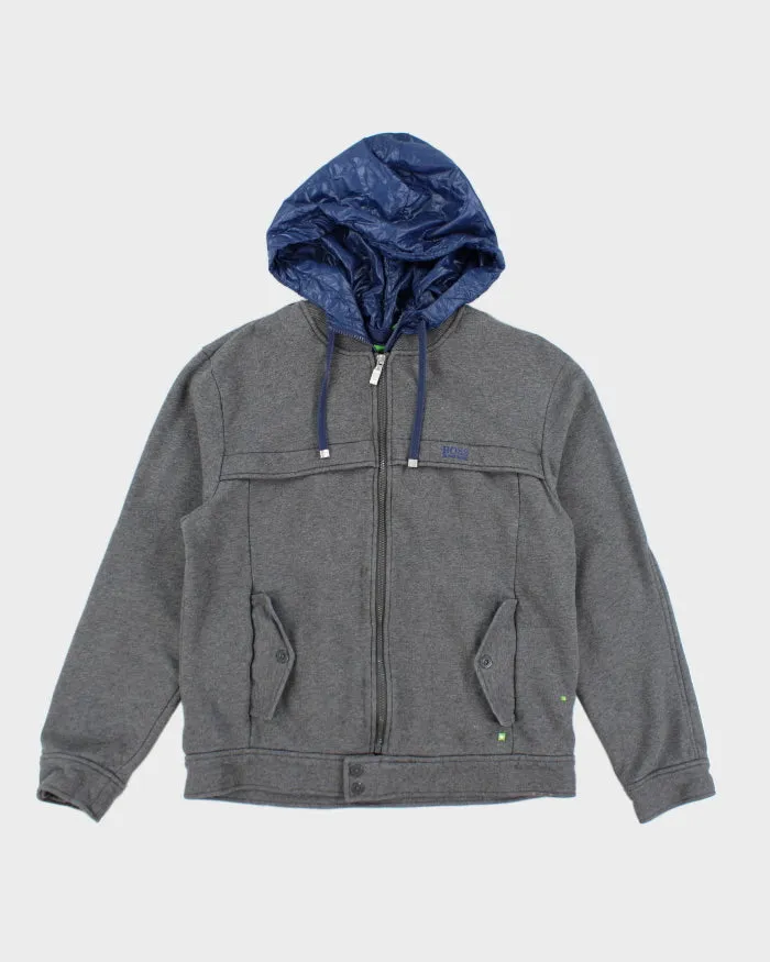 Vintage 2000's Hugo Boss Lined Zip Up Hoodie - L sold by Rokit