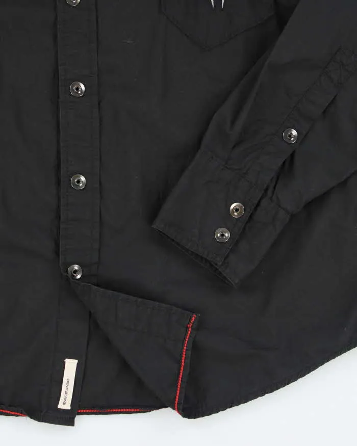 Vintage Y2K DKNY Tribal Embroidered Snap Button Shirt - XL sold by Rokit product image thumbnail 4