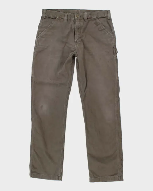 Vintage 00s Carhartt Khaki Workwear Trousers - W36 L33 sold by Rokit