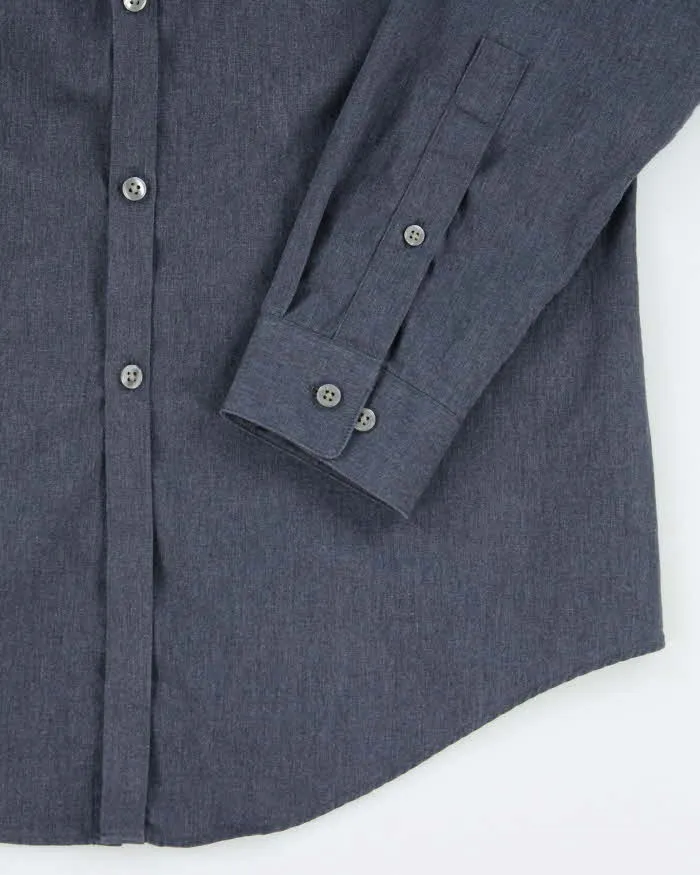 Vintage Y2K DKNY Slim Fit Plain Button Up Shirt - L sold by Rokit product image thumbnail 4