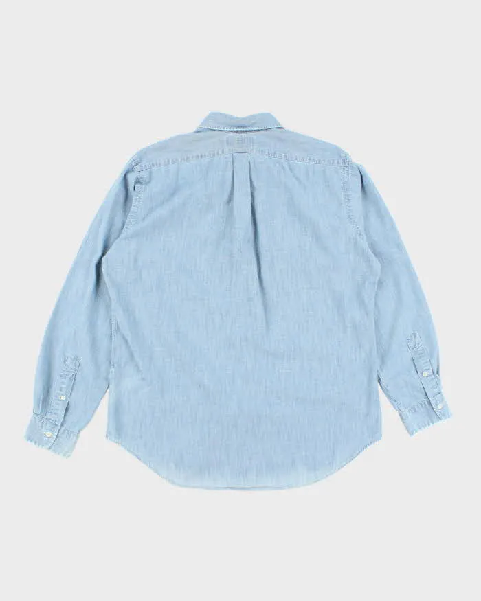 Vintage 2000's Ralph Lauren Light Wash Denim Shirt - L sold by Rokit product image thumbnail 2