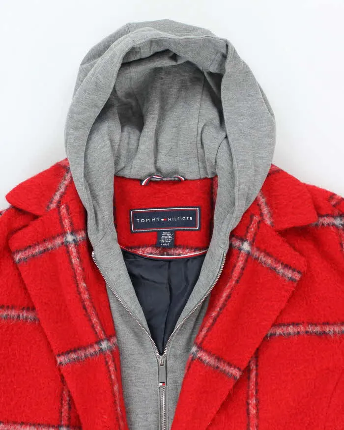 Vintage Women's Tommy Hilfiger Double Layered Hooded Overcoat - L sold by Rokit product image thumbnail 3