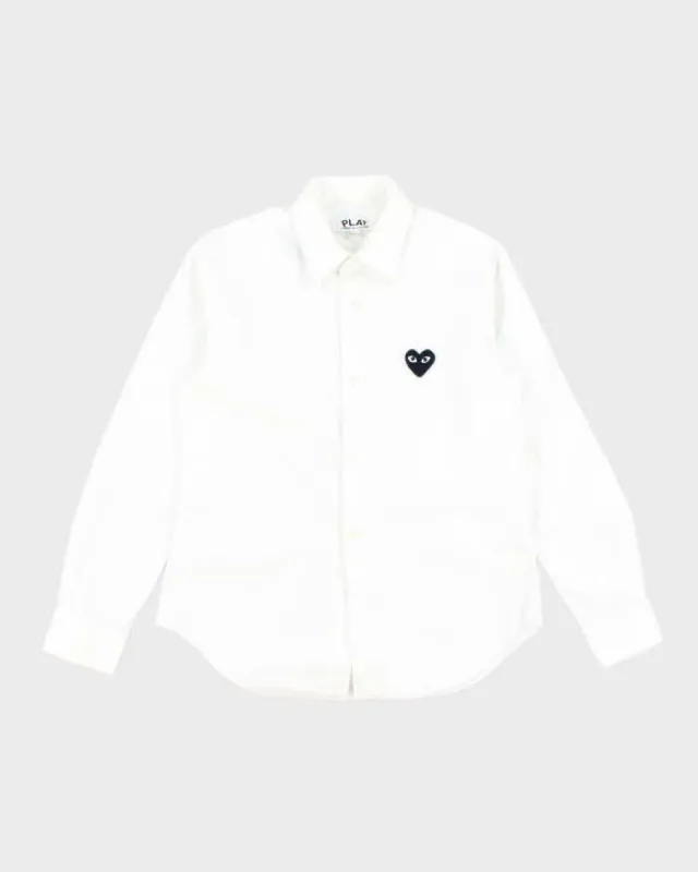 Vintage 2000's Comme Des Garcons Small Heart Button Up Shirt - L sold by Rokit