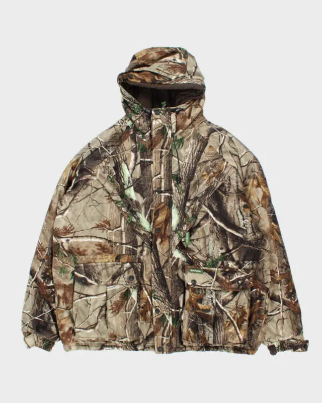 Vintage 90's Remington Duck Camouflage Hooded Utility Jacket - XXL sold by Rokit