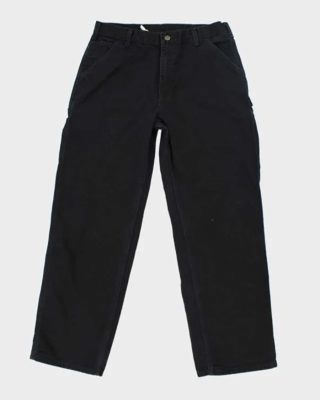 Vintage 00s Carhartt Black Workwear Trousers - W34 L32 sold by Rokit