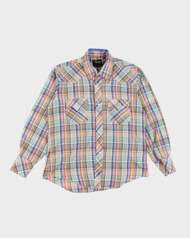 Vintage 90's High Life Multi Coloured Western Style Shirt - L sold by Rokit