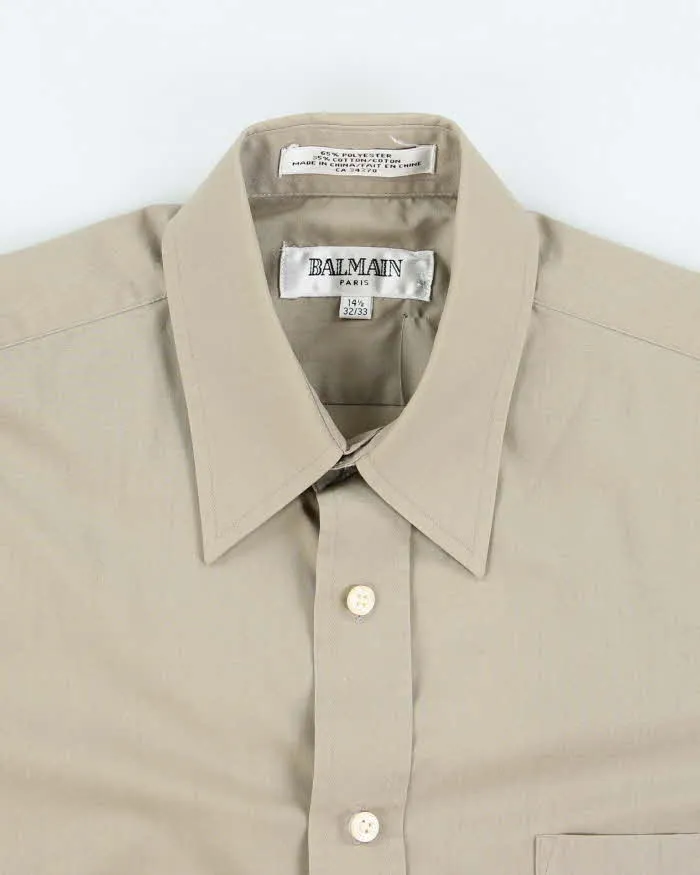 Vintage 90's Balmain Plain Button Up Shirt - L sold by Rokit product image thumbnail 3