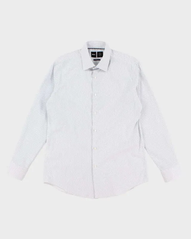 Mens Blue Boss Spotted Shirt -M sold by Rokit