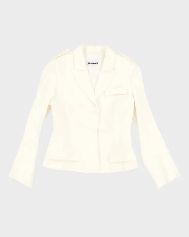 Vintage 2000's Jil Sander Double Breasted Cropped Jacket - S sold by Rokit