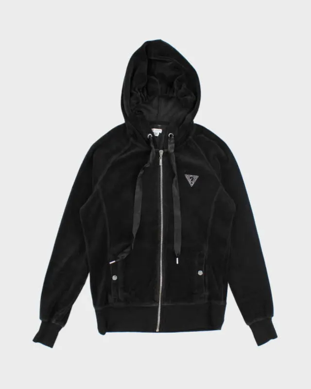 Vintage Y2K Guess Jeans Sequined Zip Up Hoodie - S sold by Rokit