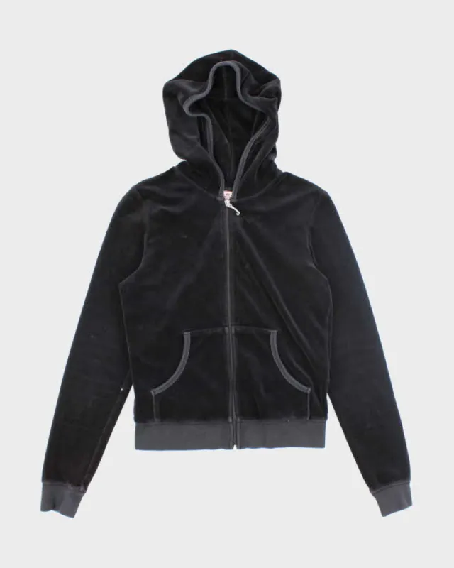Vintage Y2K Juicy Couture Back Graphic Zip Up Hoodie - M sold by Rokit