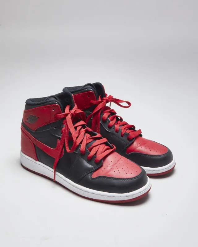 Nike Dunk Black & Red Trainers - UK6 sold by Rokit