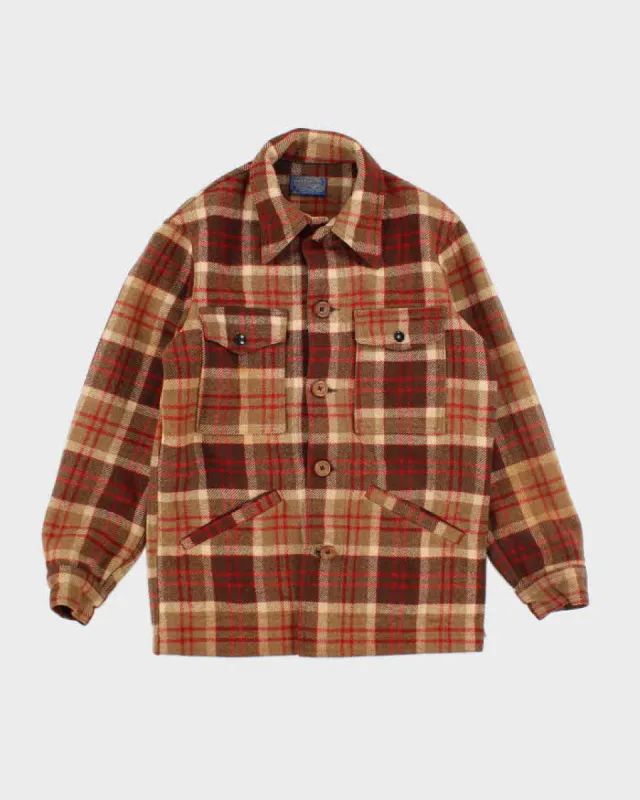 Vintage 70's Pendleton Heavyweight Flannel Shirt Jacket - S sold by Rokit