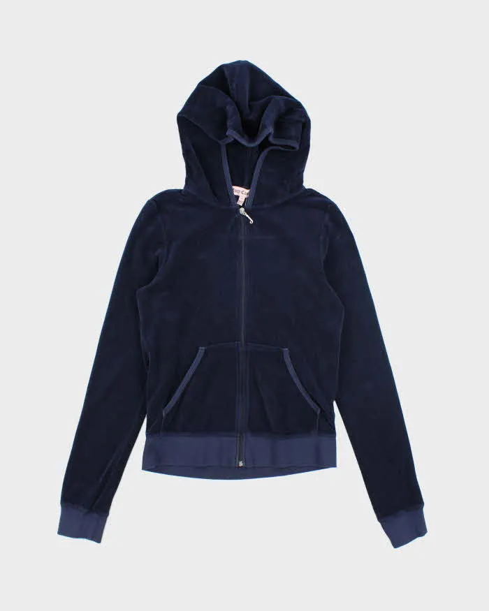 Vintage Y2K Juicy Couture Back Graphic Zip Up Hoodie - S sold by Rokit